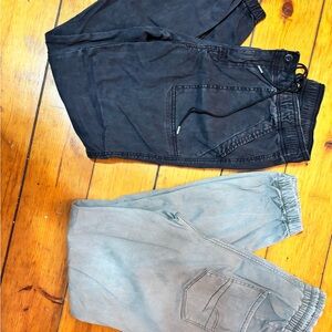 American Eagle Black and Army Green Pants